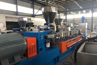 Cina Pet Recycle Plastic Pelletizing Machine Pendingin Udara 300 Kg / H Twin Screw Extruder perusahaan
